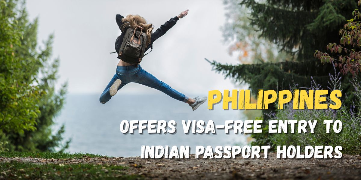 A happy Indian tourist enjoying on an island in Philippines and having good time of her travel journey.