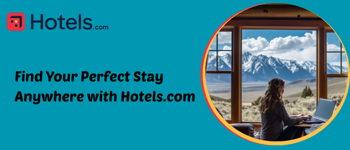 A graphic with the Hotels.com logo and 