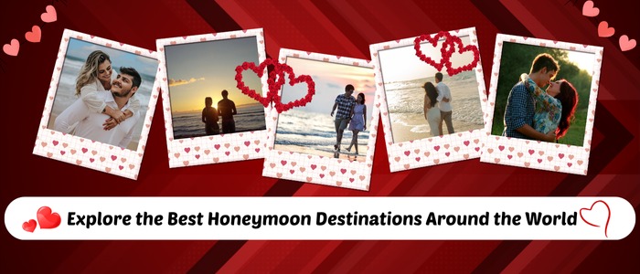 best honeymoon destinations image with different location